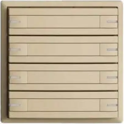 Pulsante KNX RGB EDUE, 250mW, c.LED RGB, c.carta, 8×pulsante, com.1×tasto, van 