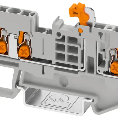 Borne de sectionnement à couteau PX XT 2,5-TWIN-MT 4mm² 20A 500V 3×1 DIN35 gr 