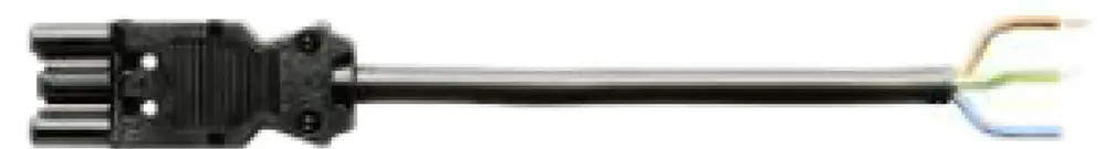 Condotto Wieland 3P L=3m nero, con 1 presa GST 18i3 K1-B 1.5 
