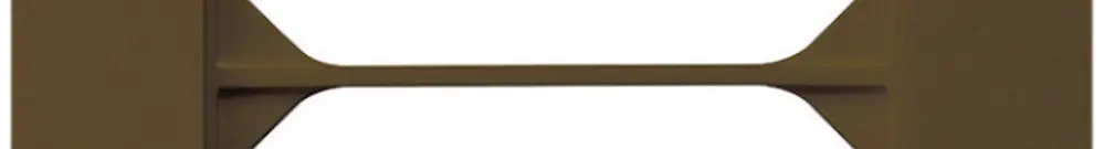 Cadre de recouvrement ENC kallysto.trend 2×1 brun 94×154mm 