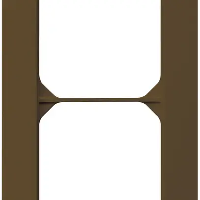 Cadre de recouvrement ENC kallysto.trend 2×1 brun 94×154mm 