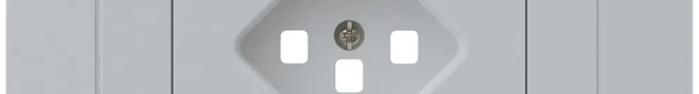 EB-Frontset kallysto für Einbausteckdose 1×Typ 23 Abdeckrahmen steckbar hellgrau 
