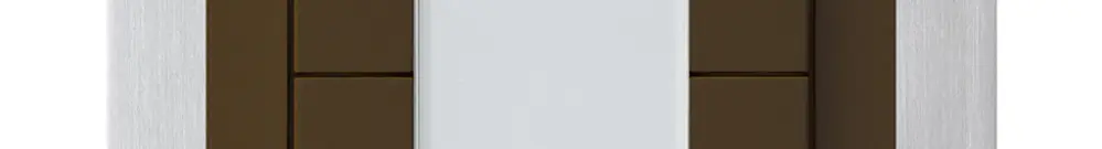 UP-Taster kallysto B KNX 4× RGB LED s/e-link braun 