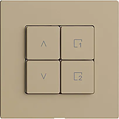 Stazione secondaria per interruttore tapparelle 1c/4t scena WLAN Edue Wiser sand 