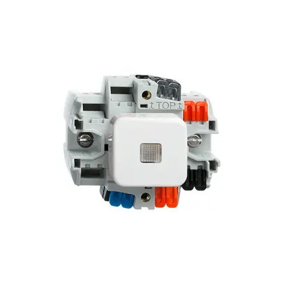 Contact à poussoir ARK FH LED jaune 