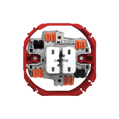 Interrupteur/contact à poussoir Feller SNAPFIX® ouvert.-fermet.+invers.3/1L 