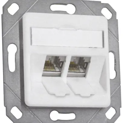 Boîte de raccordement ENC EDIZIOdue 2×MS1/8 blanc ou 2×MU1/8 Dätwyler 