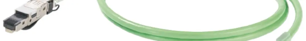Cavo per catene portacavi Weidmüller cat.5 PUR M12 spina dritto/RJ45 10m verde 