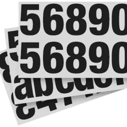 Set di cifre ESYLUX 1…999 e a…f 