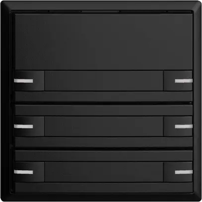 Pulsante KNX RGB EDUE, 250mW, c.LED RGB, c.carta, 6×pulsante, com.1×tasto, ne 
