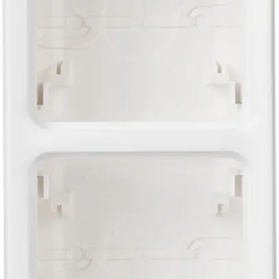 Boîtier AP PLEXO 2×1 blanc 