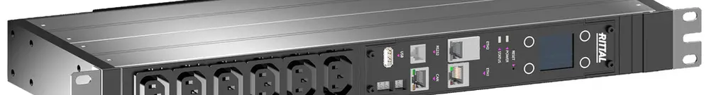 Distributore di corrente Rittal DK 7979.202 19" 1UA 144mm 6×C13 230V 16A 