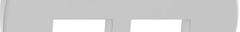Kit de montage Sdue, avec capot de sortie oblique p.2×Keystone blanc 