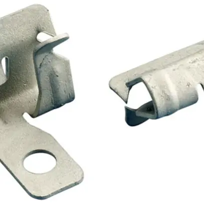 Clip per flangia Caddy buco Ø7mm flangia 3…8mm, acciaio armonico ARMOUR 