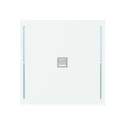Tasterabdeckung ABB SIDUS touch 1-fach "Taster-Jalousie" weiss 
