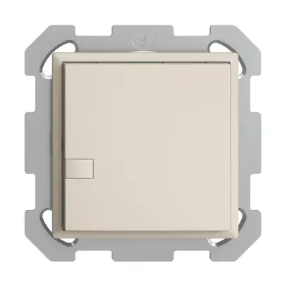 UP-Universaltaster 1×1T Schraubklemme EDIZIOdue crema, ohne LED 