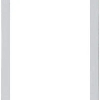 Placca di fissaggio Hager FLF 3/5 1×1 alluminio anodizzato 