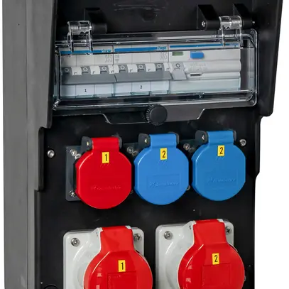 Distributore di corrente DEM DB20409 40A 2×LS 1×FI 1×T75 1×T76 1×T25 2×T23 