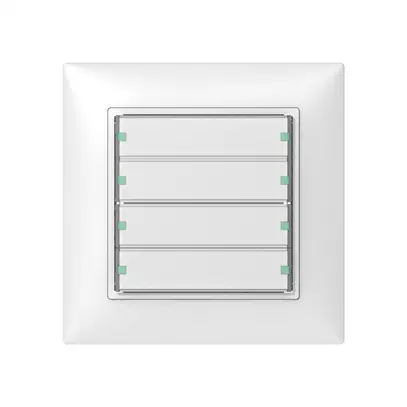 Poussoir ENC SIDUS 4/8 avec LED blanc brillant 
