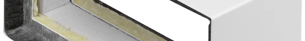 Pezzo di raccordo tehalit FWK 3E 100×260mm, bianco traffico 