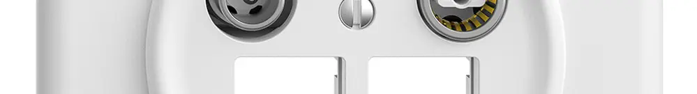 Presa multimedia ENC Sdue QMI EASYNET 11dB, p.2×RJ45 S-One, bianco 