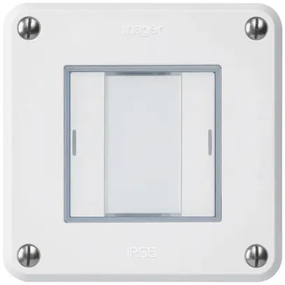 Poussoir ENC robusto C KNX 2× LED RGB s/e-link blanc 