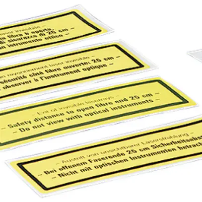 Placca di avviso FO R&M DE/FR/IT/EN 