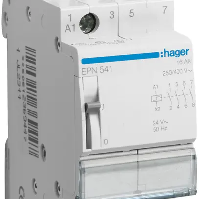 Télérupteur Hager 2UM 24VAC 12VDC 0 ouvreur 4 fermeur 0 inverseur 