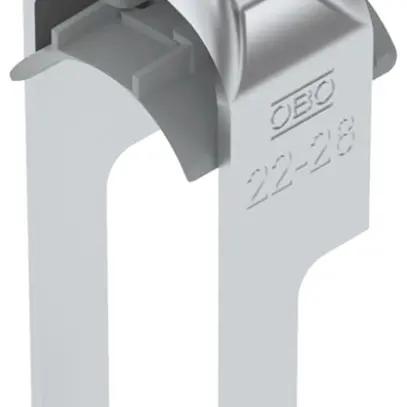 Brida rapida BET 2056 piede a W materia sintetica 22…28mm 1×cavo alluminio 