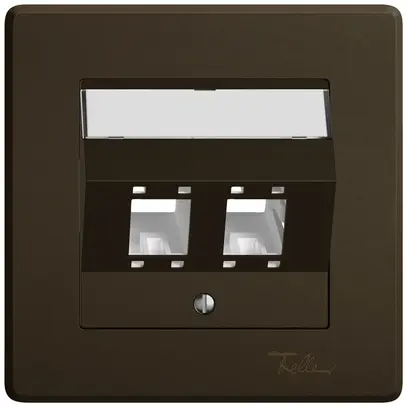 Kit de montage ENC EDIZIO.liv SNAPFIX® pour freenet cat.5e/6 adaptateur 2× br 