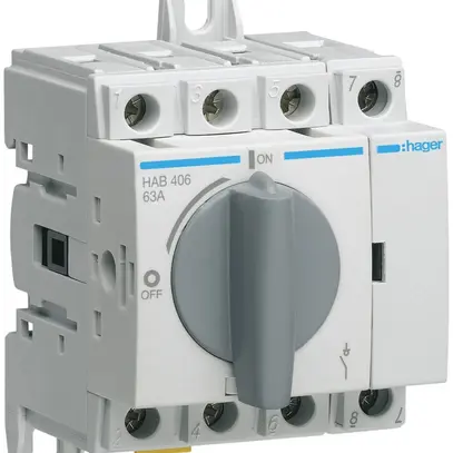 Interruttore sezionatore Hager HAB406 4L 63A 