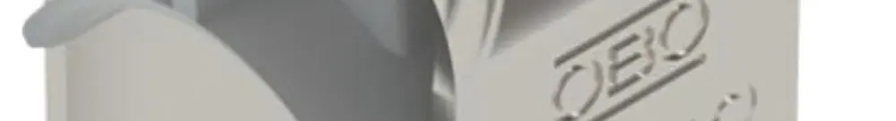 Fixation rapide BET 2056 pied à H matière synthétique 16…22mm 2×câble A2 1.4301 