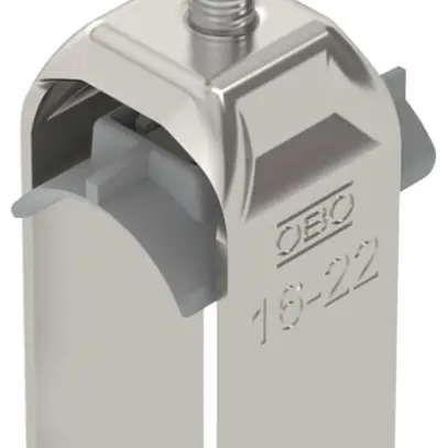 Fixation rapide BET 2056 pied à H matière synthétique 16…22mm 2×câble A2 1.4301 