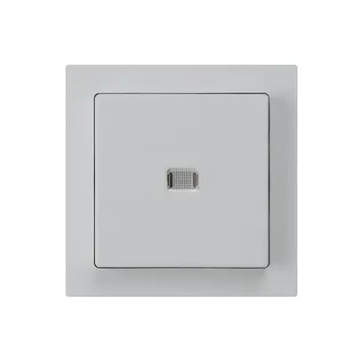Contact à poussoir lumineux ENC kallysto AR/2P gris clair 