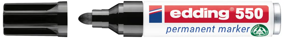 Marqueur edding 550 crayon-feutre noir 120mm 