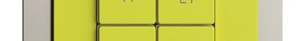 UP-Nebenstelle zu Storenschalter 1K/4T Szene WLAN Edue Wiser lemon 