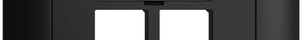 Kit di montaggio INC S-One EDIZIOdue FMI per 2×RJ45 diritto, nero 