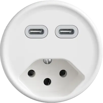 USB-Ladesteckdose STANDARDdue SNAPFIX® USB C+C/T13 3A 230V AC ws 