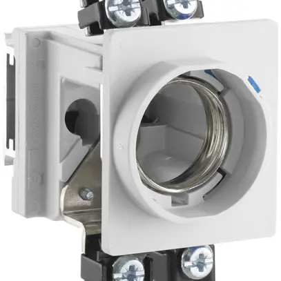 Portafusibile INS Hager DII 25A copertura front. tonda prof.INS 51mm SN basso 