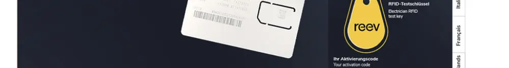 Kit de configuration reev Connect REEVCNSET01 avec SIM 2×code 2×RFID 