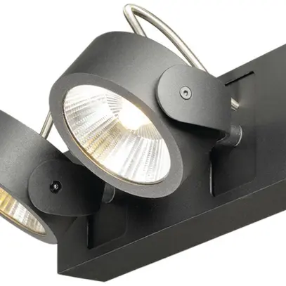 Plafoniera/Lampada muro LED SLV KALU 2, 34W 3000K regolabile 60° IP20 nero 