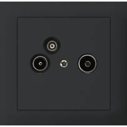 Prise d'antenne INC TV-R-données kallysto 19dB noir 