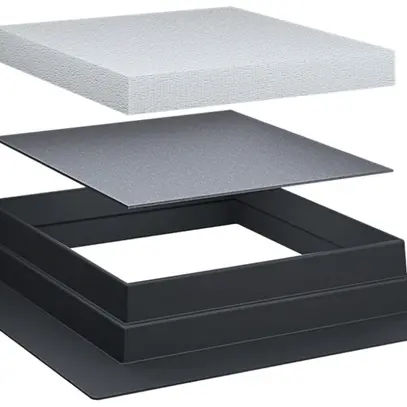 Kit pour revêtement terrazzo Hager pour cassette EKQ12 et MKQ12 carré 