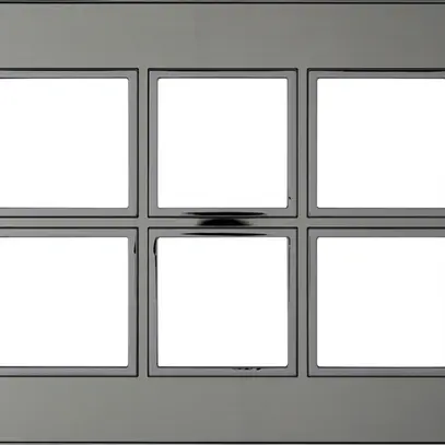 Intestazione INC Legrand Arteor 2×3 orizzontale 213×157mm Stainless Steel 