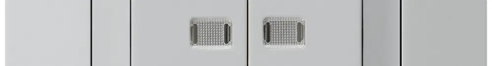 Interruttore pulsante luminoso INC kallysto.trend 1/3+3/1 2 lenti grigio chiaro 