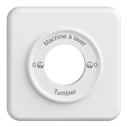 Kit front. Machine à laver-0-Tumbler STANDARDdue 90×90mm blanc 