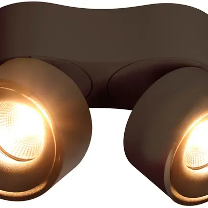 Spot LED maxLUCE DOUBLE SHINE 2×13W 930 2×1100lm 2×36° nero opaco 