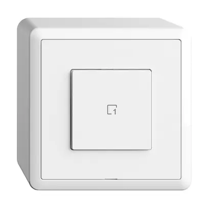 Poussoir scène AP 1 scène/1T WLAN Edue Wiser blanc 