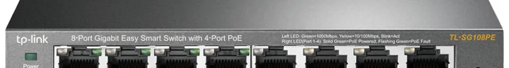 Switch TP-Link TL-SG108PE 8×RJ45 GbE 4×PoE 