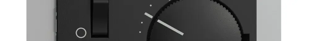 UP-Raumthermostat EDIZIOdue schwarz mit Schalter 